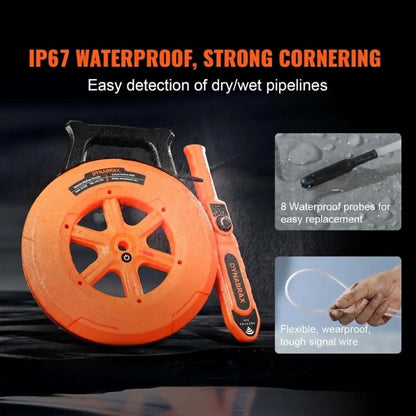 100ft Underground Pipe Locator & Clog Finder