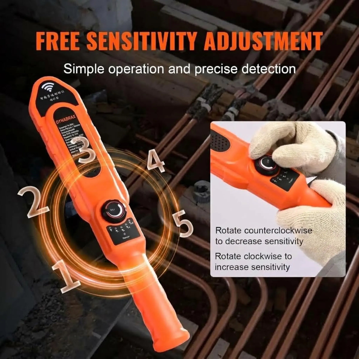 100ft Underground Pipe Locator & Clog Finder