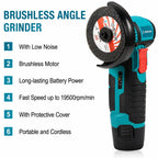 Dynabrax PRO Grinder Electric Multi-Sander for Metal, Wood, Tile + Battery + Charger included