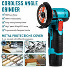 Dynabrax PRO Grinder Electric Multi-Sander for Metal, Wood, Tile + Battery + Charger included